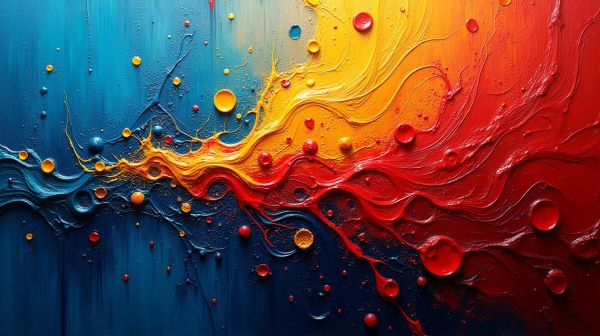 Comment l'abstraction lyrique acrylique moderne capture l'émotion