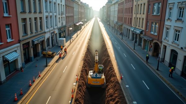 Comment se déroule l'installation de fibre optique à Épinal ?