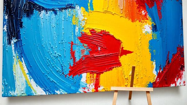 Les meilleures œuvres d'abstraction lyrique acrylique moderne