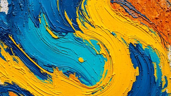 Les meilleures œuvres d'abstraction lyrique acrylique moderne